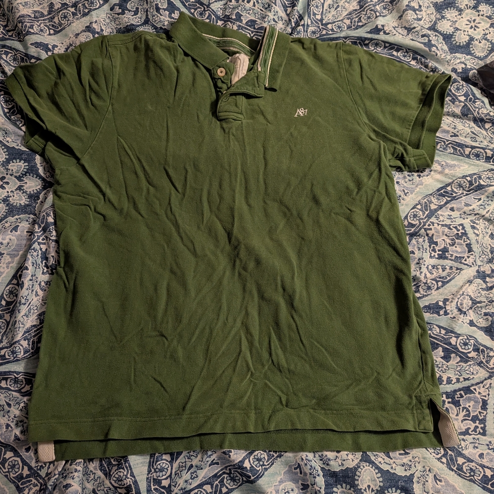 Aeropostale Green Polo Shirt Short-Sleeved Classic